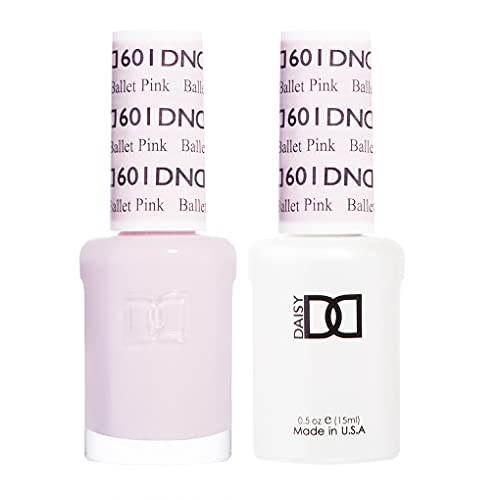Daisy DND Gel Nail Polish & Lacquer Duo Set - Ballet Pink #601 (0.5 oz)
