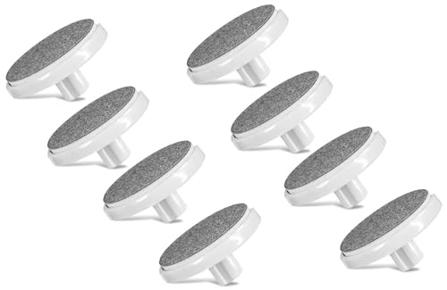 Replacement Discs for Bellasonic 4-in-1 Rechargeable Electric Nail File Set with Unique Oscillating Head – 8 Buffing Discs – Gray