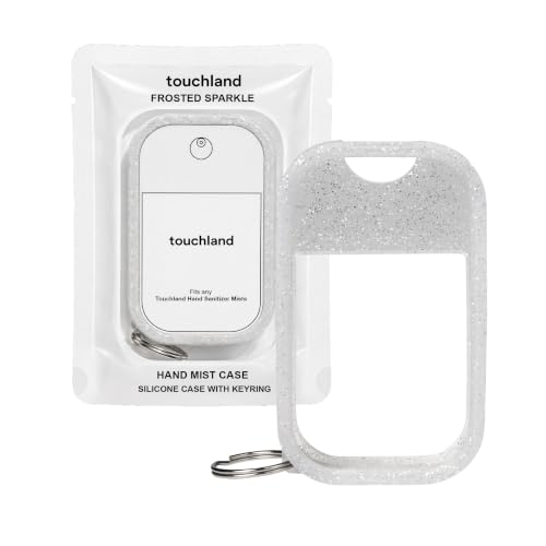 Touchland Frosted Sparkle Hand Mist Case with Keyring - 1 FL OZ, Pack of 1