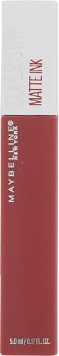 Maybelline Super Stay Matte Ink Liquid Lipstick Makeup, Long Lasting High Impact Color, Up to 16H Wear, Ruler, Deep Cranberry, 1 Count