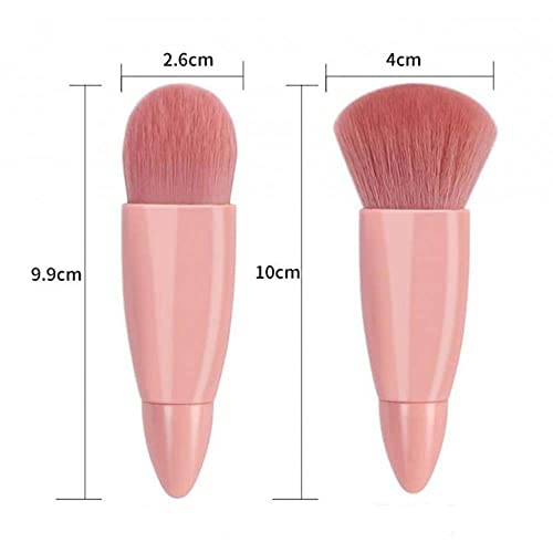 COSHINE 5-Piece Travel Makeup Brush Set with Mirror