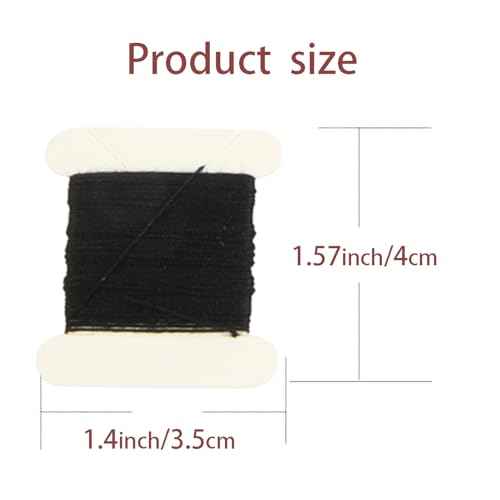 YUXIANG 20 Pieces Hair Extension Clips, 9 Teeth Stainless Steel Clips for Wigs, Hair Bangs, Toppers, Toupees with Needle and Thread Sets (Black)