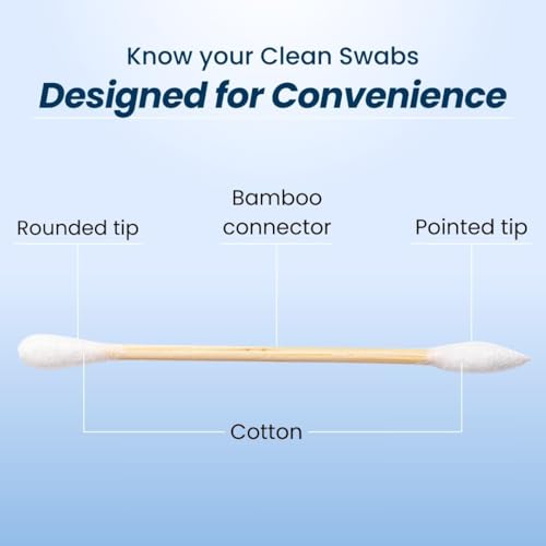 Clean Skin Club Clean Swabs 500 Ct | Organic Cotton & Bamboo