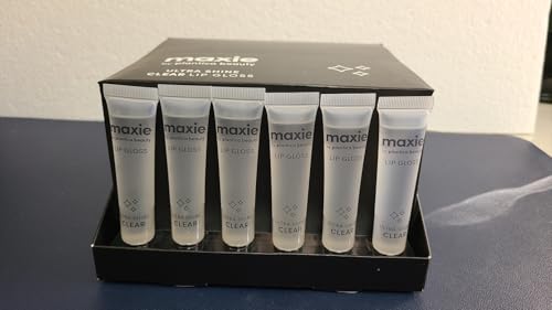 Maxie Clear Lip Polish Bulk - 12 Pieces Shimmery Gloss