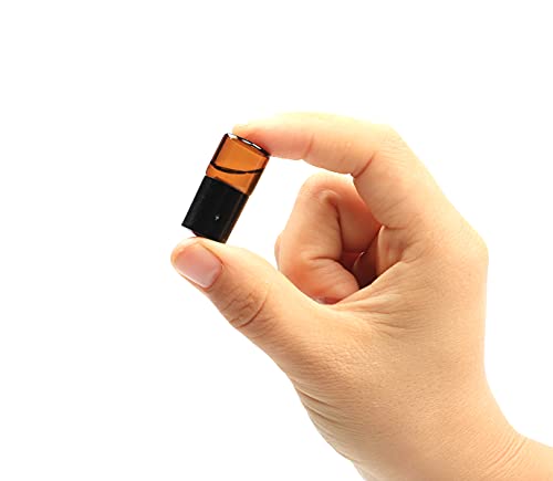 Furnido 25 Pack 1ml Amber Glass Roll-On Bottles for Essential Oils