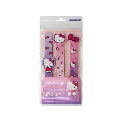 The Cr?me Shop X Hello Kitty Smooth Perfection Nail Files Nail Files for Natural Nails, Nail Tools (Set of 3)