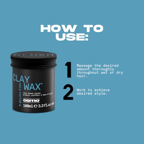 Osmo Firm Hold Clay Wax - Matte Finish Hair Styler 100ml