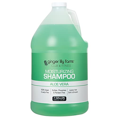 Ginger Lily Farms Club & Fitness Body Wash + Shampoo + Conditioner Bundle, Aloe Vera