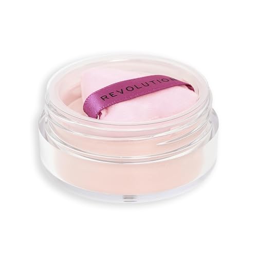 Revolution Beauty, Mean Girls x Revolution Loose Baking Powder, Makeup & Setting Face Powder, Includes Powder Puff, Vegan & Cruelty-Free, Cherry Pink, 0.11 oz