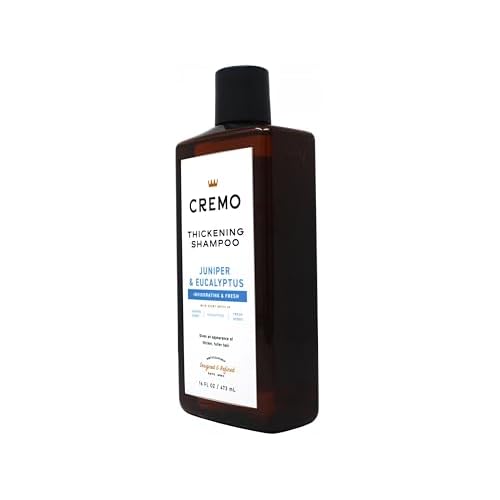 Cremo Barber Grade Juniper & Eucalyptus Thickening Formula for Fine or Thinning Hair, eucalyptus, juniper, eucalyptus, 16 Fl Oz (2-Pack)