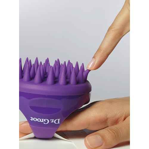 Dr. Groot Premium Scalp Cleansing Brush, Hair Scalp Massager, Scalp Scrubber with Soft Silicone Bristles, Hair Shampoo Brush for Scalp Exfoliation, Wet Dry Hair Brush for Scalp Care