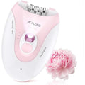 Epilator, Epilators Hair Removal for Women - 2-Speed Epilator with Massage Pad, Rechargeable LED Hair Removal Device for Face/Bikini/Arms/Legs/