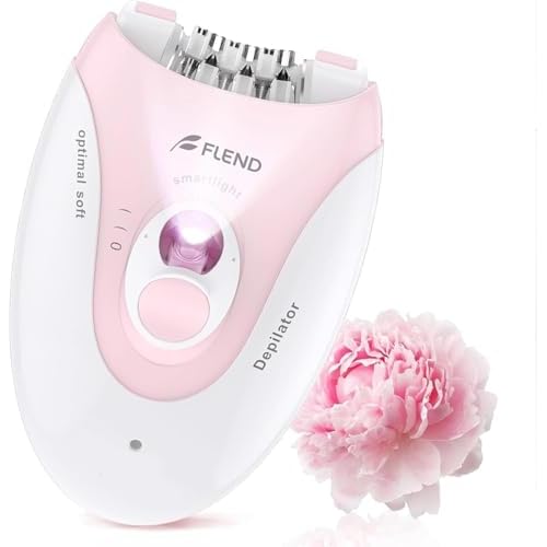 Epilator, Epilators Hair Removal for Women - 2-Speed Epilator with Massage Pad, Rechargeable LED Hair Removal Device for Face/Bikini/Arms/Legs/