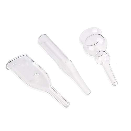 Ventouse Attachments by Project E Beauty | for Use with Vacuum Spray Facial Machines | Spa & Salon Use | Universal Size Tubes | Blackhead Removal | Facial Cleansing | Pack of 3