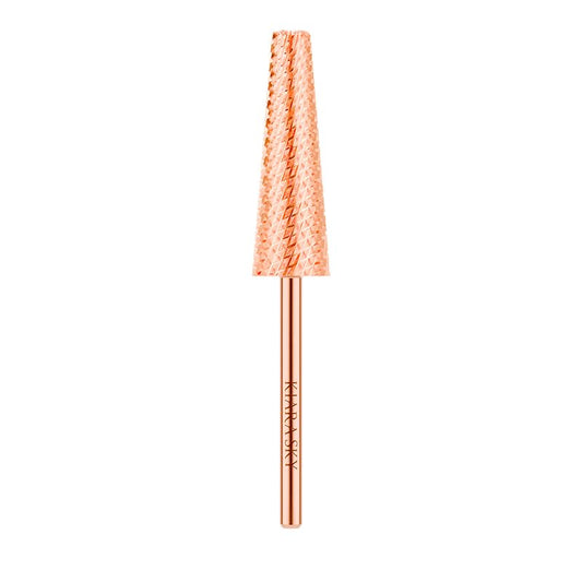 Kiara Sky XL 5-in-1 Course Nail Drill Bit | 3/32"" Carbide Extra Long Multi-use | 2-way Rotate Left and Right Handed - Rose Gold