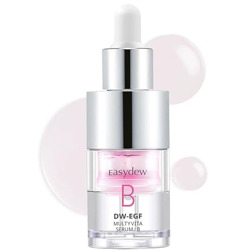 EASYDEW Multi Vita B Serum - Korean Facial Serum for Healthy Skin Barrier with Vitamin B, EGF Peptide, Ceramide NP, Panthenol - Hydrating, Revitalizing and Strengtening Skin Barrier, 0.47 fl.oz.