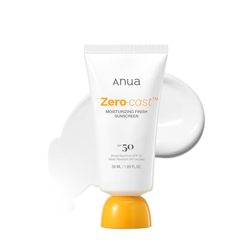 Anua Zero-Cast Sunscreen SPF 50 | Hydrating Face Moisturizer