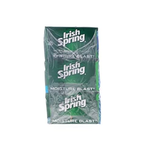 Irish Spring Moisture Blast Deodorant Bar Soap, 11.1 oz bars, 3 each (Pack of 2)