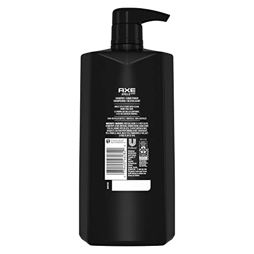 AXE Apollo 2-in-1 Shampoo & Conditioner Pack - 4 x 28 oz, Men's Hair Care Set