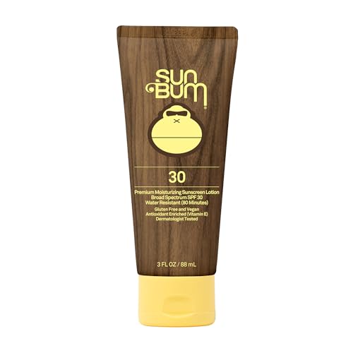 Sun Bum Original SPF 30 Sunscreen Lotion | Vegan and Reef Friendly (Octinoxate & Oxybenzone Free) Broad Spectrum Moisturizing UVA/UVB Sunscreen with Vitamin E | 3 oz