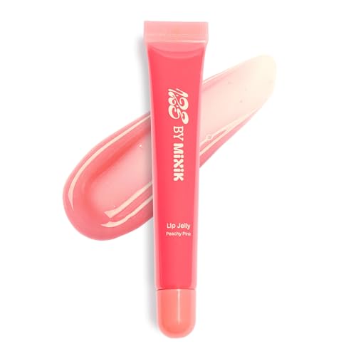 MIXIK Jelly Lip Gloss with Vitamin E & Nourishing Oils, Non-Sticky Hydrating
