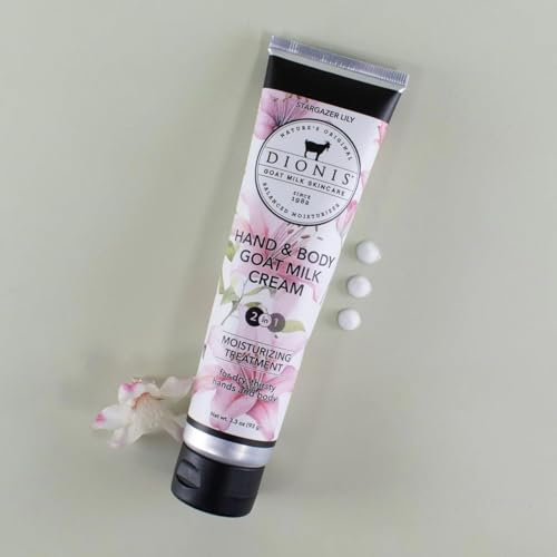 Dionis Goat Milk Stargazer Lily Hand Cream & Body Lotion Set