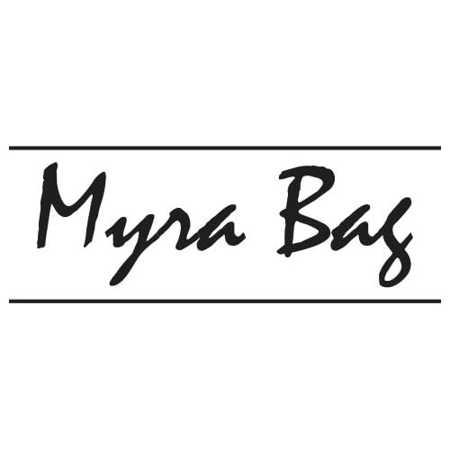 Myra Bag Original Vintage Print Make-Up Kit Leather & Upcycled Canvas Bag S-1010