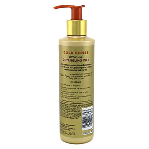 Pantene Gold Series Leave-In Detangling Milk 7.6 Ounce (Pack of 2)
