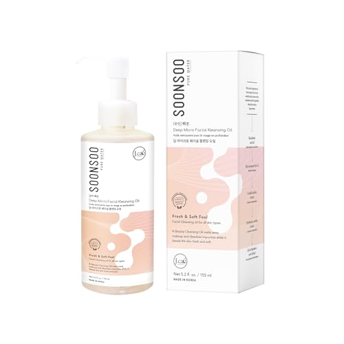 J.CAT BEAUTY Soonsoo Deep Micro Facial Cleansing Oil for Waterproof Makeup - 5.2 Fl Oz