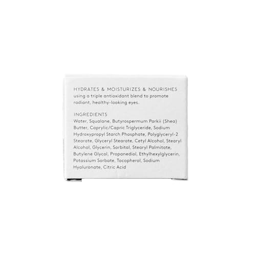 Naked & Thriving Glow Triple Boost Eye Cream | Hyaluronic Acid & Squalane | Hydrate, Moisturize & Nourish | Vegan, & Naturally-Derived | Highly-Concentrated Antioxidant Blend (15mL)