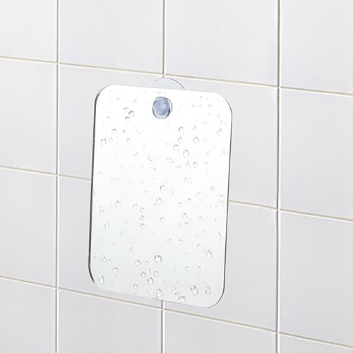 Shower Shaving Mirror Shatterproof Acrylic 6.7x5.1in