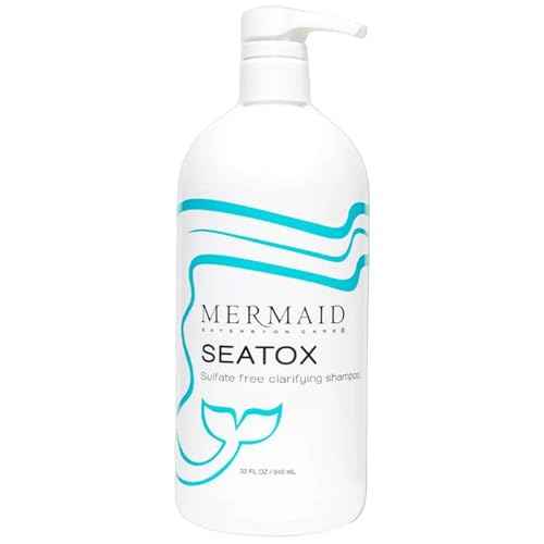 Seatox Clarifying Shampoo, Deep Cleansing, Sulfate-Free, Hair-Extension-Safe Formula for Build-Up Removal, 32 fl oz