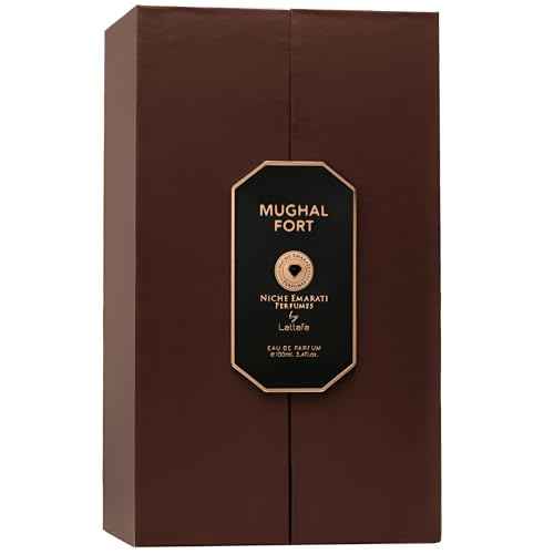 Lattafa Niche Emarati Mughal Fort ? Spicy, Woody, Gourmand, Amber ? Eau de Parfum for Everyone, 3.4 Ounce / 100 ml