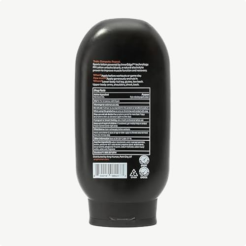 Amp Human PR Lotion, Performance & Recovery Bicarb Sports Lotion, Informed Sport Certified, Natural Electrolyte Sodium Bicarbonate (300 g Bottle)