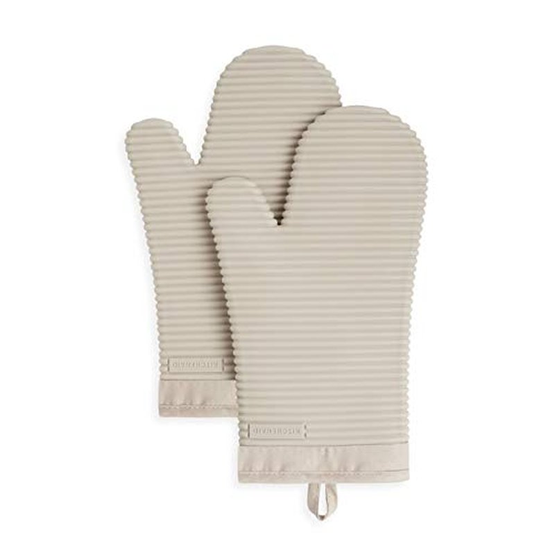 KitchenAid Ribbed Silicone Oven Mitts - 2-Pack, 7.5"x13"