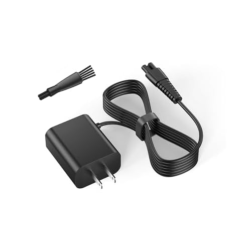 VHBW 4.5V Charger for BaByliss PRO FX870 FX825 Clipper Compatible with FX787 FX788 FX726 Trimmer - 6.5FT Extra Long Power Cord Replacement Part