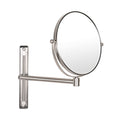 Nicesail 8 Inch Double-Side Shower Shaving Mirror with 5X Magnification Brush Nickel Mirror Magnified 5X Mirror for Wall Bathroom Mirror