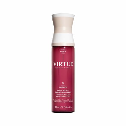 VIRTUE Frizz Block Smoothing Spray, Frizz Control Hair Treatment, Protects from Heat and Humidity, Color Safe, 5 Fl Oz
