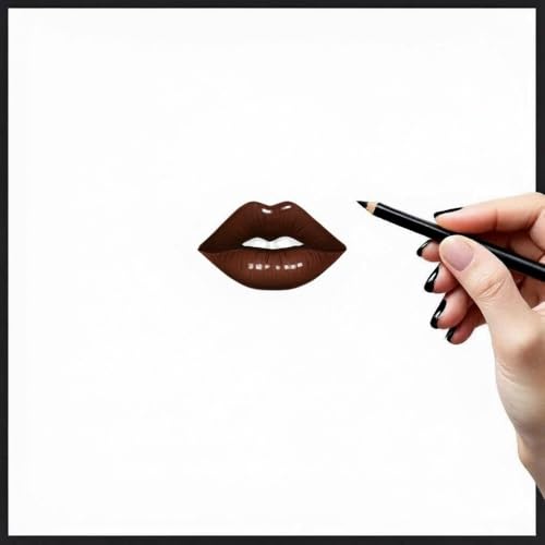 12-Piece Wooden Lip Liner Pencil Set, Long-Lasting