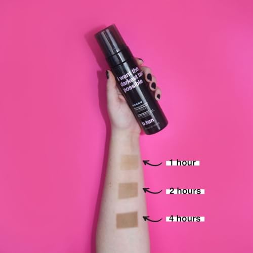 b.tan Ultra Dark Self Tanner Mousse Bundle | I Want The Darkest Tan Possible - Fast, 1 Hour Express Sunless Tanning Foam, Golden Bronzing Glow, Face & Body, No Fake Tan Smell, 6.7 Fl Oz, Pack of 2
