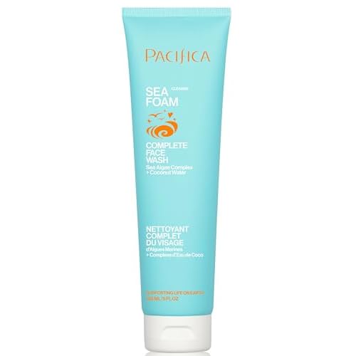 Pacifica Beauty Sea Foam Face Wash, Daily Gentle Foaming Cleanser, With Coconut Water + Sea Algae, Removes Makeup, For Combination and Oily Skin, Vegan & Cruelty Free