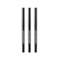 KISS Retractable Eyeliner Pencil - Blackest Black, Waterproof, 3 Pack