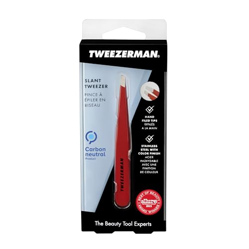 Tweezerman Slant Tweezer Model No. 230-RR, Signature Red