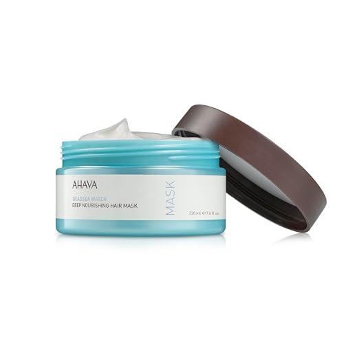 AHAVA Dead Sea Water Hair Mask - Nourishing & Revitalizing, 7.4 Fl.Oz