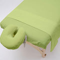 Shreem Linen 3-Piece Soft Microfiber Massage Sheet Set for Spa & Salon - Sage