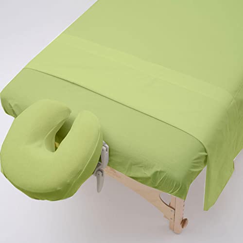 Shreem Linen 3-Piece Soft Microfiber Massage Sheet Set for Spa & Salon - Sage