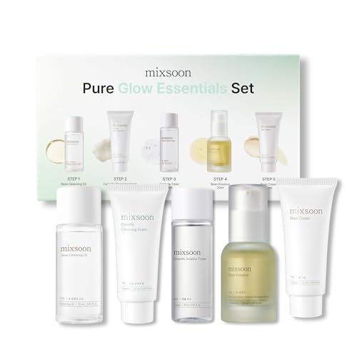 mixsoon Pure Glow 5-Step Skincare Kit | Korean Glass Skin Travel Set