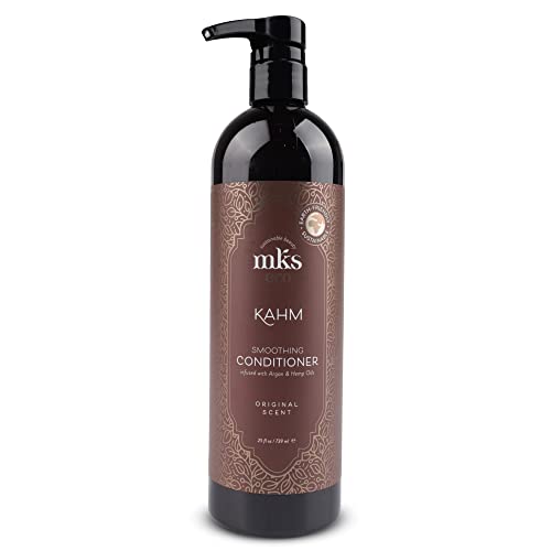 MKS eco Kahm Smoothing Conditioner, Original Scent - Detangle, Moisturize & Repair Hair - With Moroccan Argan Oil, Hemp Seed Oil & Vegetable Keratin Protein - Vegan, Cruelty Free