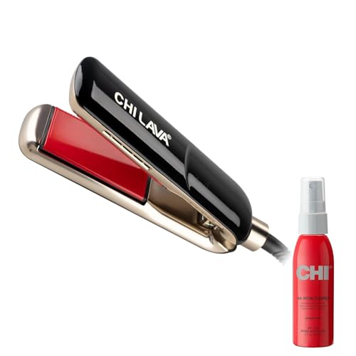 CHI Lava MiniStyler 1.5-Inch Flat Iron & 2oz Iron Guard Gift Duo