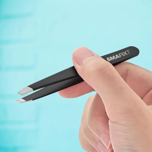 Professional Stainless Steel Eyebrow Tweezers Set - 4 Pack for Facial Grooming